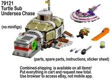 Lego Teenage Mutant Ninja Turtles 79121 Turtle Sub Undersea Chase no figs TMNT