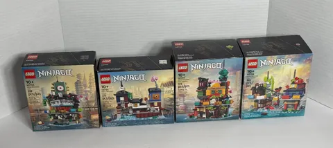 Lego Ninjago Micro City 40703, 40704, 40705, 40706 Complete Set Of 4 New Sealed!
