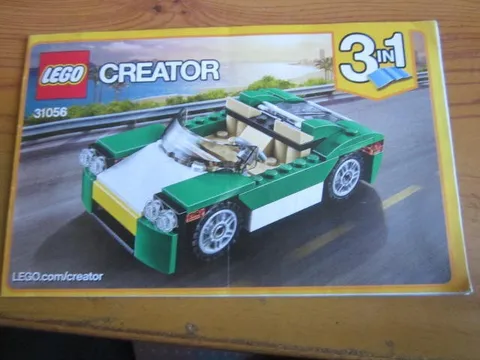 Lego Building Instructions Instruction Creator 31056 Green Raodster Green 3 in 1