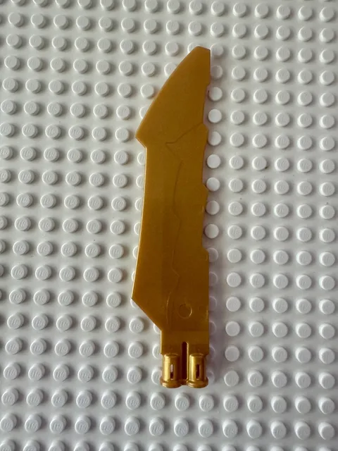 LEGO Propeller 1 Blade 14L w 2 Axle Holes and Jagged Edges (Sword Blade) 79895