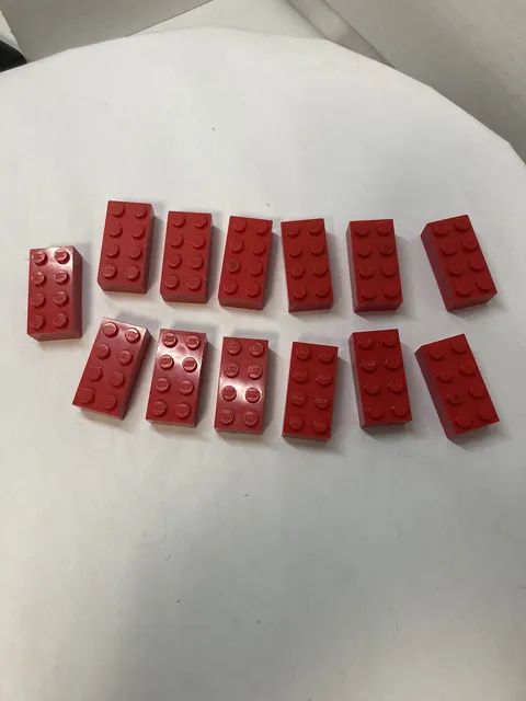 LEGO Red Parts~13 2x8 Red