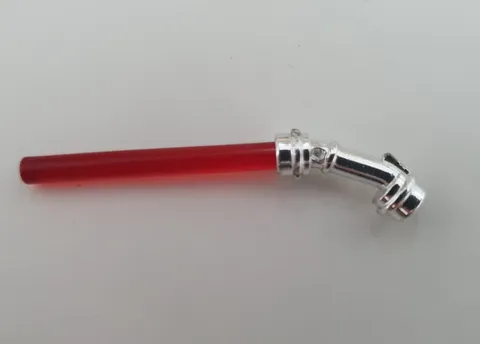 Lego x156 Chrome Silver Minifigure Weapon Lightsaber Handle Set 7752/9515