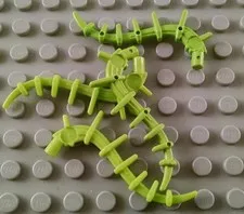 LEGO Lot of 4 Lime Green Spiney Bionicle Animal Tails