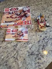 LEGO Star Wars 8092 Lukes Landspeeder Used 100% Complete Box Manual Minifigures