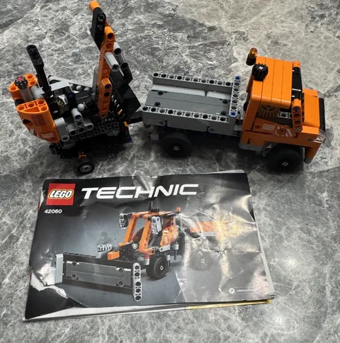 Lego Technic 42060 Roadwork Crew 2-in-1 Construction Set w/ Instruction Book