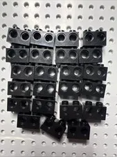 LEGO 32000 Black Technic, Brick 1 x 2 with Two Holes - 28pcs