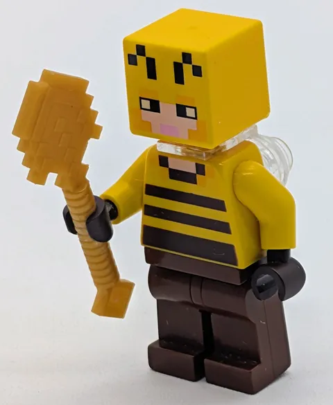 Lego Minecraft Beekeeper Minifigure 21165 Min091 Mini Fig