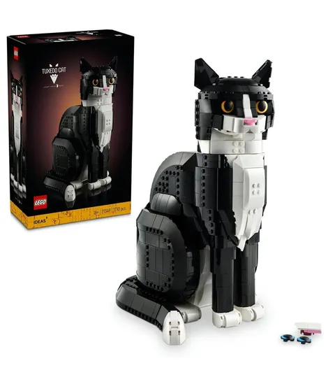 LEGO Ideas 21349 Tuxedo Cat 1710 Pieces Adult Building Set 18+