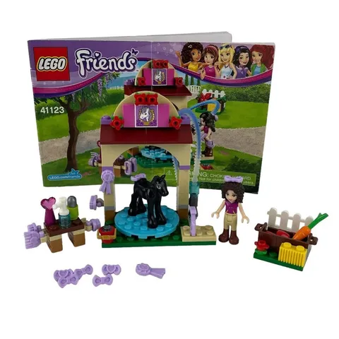 LEGO Friends Foal's Washing Station Horse #41123 Incomplete See Notes