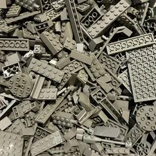 Lego Lot Bulk: Color: DARK GREY. One Pound Assorted Pieces