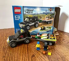 LEGO City SUV with Watercraft w/box 99% complete