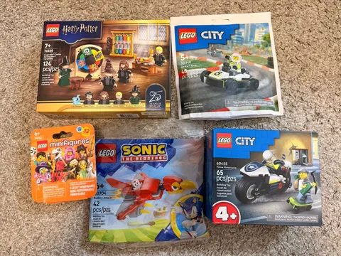 LEGO Lot of Sealed Sets: 76460, 30719, 71052, 30704, 60455 (NISB)