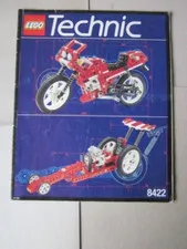 Lego Technic Building Instructions Instruction 8422, Bike & Dragster