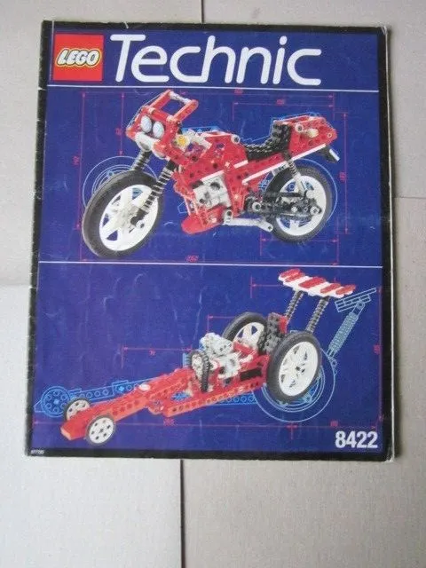 Lego Technic Building Instructions Instruction 8422, Bike & Dragster