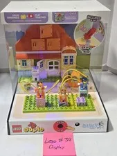 LEGO Duplo Bluey 10459 Blueys Family House Lighted Display Case Clear White