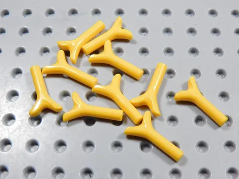 LEGO Lot of 10 Bright Yellow Orange Plant Stems Minifig BI
