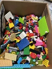 LEGO Bulk Lot Mixed Bricks Plates Parts Pieces, Multicolor, minifigs 5lbs