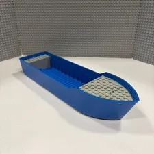 Lego Floating Boat Hull Unitary 38x10x5 with Raised Light Gray Deck (2366c01)