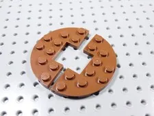 LEGO Lot of 2 Reddish Brown 3x6 Half Cutout Plates BP