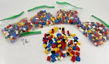 LEGO Bulk Lot, 1/4 lb bag of "Smalls". 1 & 2 hole pieces. Clean / Sanitized