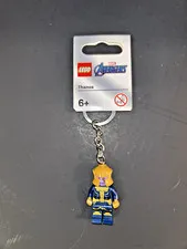 LEGO Marvel Avengers Thanos Minifigure Keychain Novelty Key Ring 854078 NEW