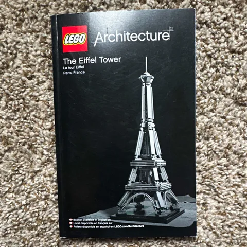 LEGO Architecture The Eiffel Tower 10181 Illustrated Instruction Manual Booklet