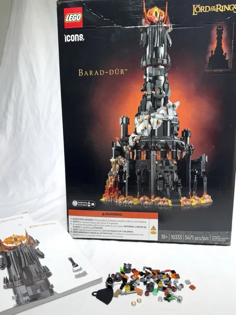 Lego Icons Barad Dur Lord of the Rings BOX Instruction Book And Random Pieces