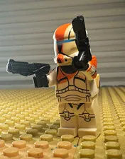 LEGO Star Wars Republic Commando Boss Clone Army Customs Minifigure w/ Blasters