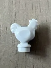LEGO 95342 Light Bluish Gray Chicken, Narrow Base