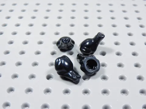 LEGO Lot of 4 Black Tree Frogs Frog Animal Minifig BQ