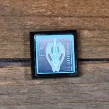 LEGO Black Tile 2 x 2 with Loki's Scepter Top Half on Screen Pattern 3068pb0602
