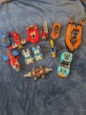 Lot Of LEGO Vehicles Incomplete/Complete Hovercraft Airplane Boat Cars