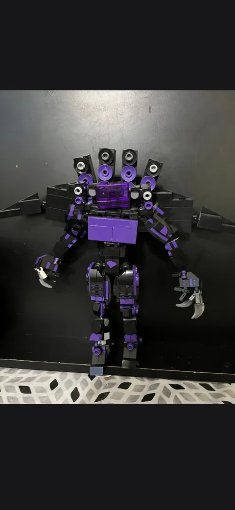 LEGO Black & Purple Mixed Bulk Lot Pieces/Assorted Parts in Poly Bag