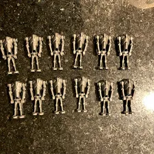 LEGO Star Wars Minifigure Lot (12) Battle Droid, Plastic Figures