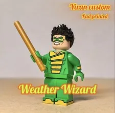 LEGO DC Superhero Weather Wizard custom minifigure by Yiran Customs Pad Printed