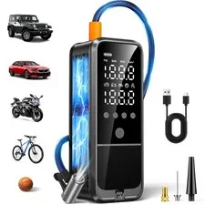 Kzkb 160Psi Tire Inflator Portable Air Compressor 6000Mah Portable Tire