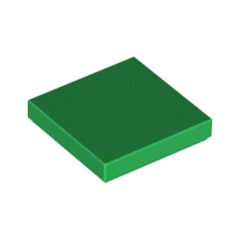 Lego Bricks 100x Dark Green 2x2 Tile Flat Thin Studless Plate 4107762 3068 NEW