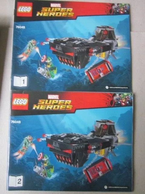 Lego 76048 Super Heroes DC Comics Building Instructions Instruction Part, Part 1+2