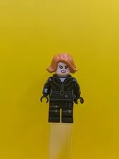 Black Widow sh0922 Black Jumpsuit Dark Orange Hair Minifigure Lego