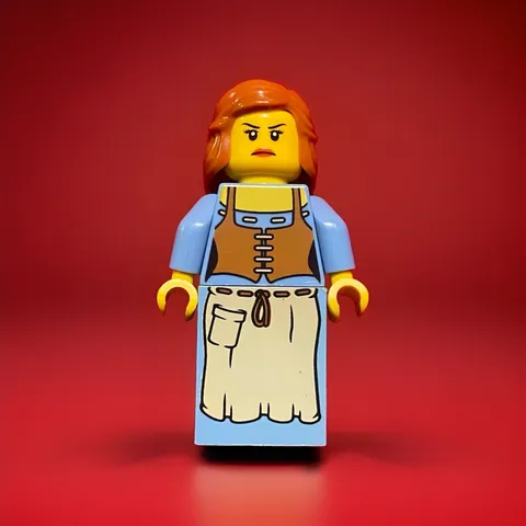 Lego Kingdoms Peasant & Maiden Castle Minifigure For 7189