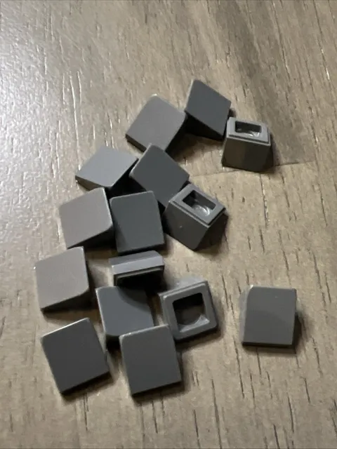 LEGO 54200 Dark Bluish Gray Slope 30 1 x 1 x 2/3 Cheese Wedge 15 Pieces