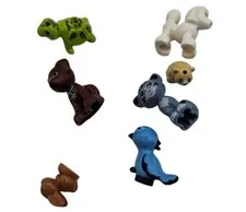 Lot of 7 LEGO Friends Animals Pets Cat Turtle Bird Dog Bunny