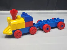 Lego Duplo Lot My First Train Engine Locomotiver and Cargo Car Vehicle Parts