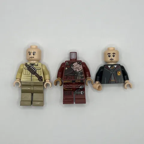 3 Incomplete Lego Minifigures