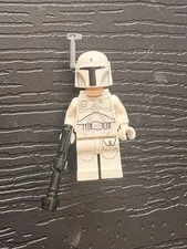 LEGO Star Wars: White Prototype Boba Fett Minifigure w/ blaster & jetpack