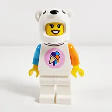 Lego Ice-Cream Shop Vendor Minifigure Polar Bear Suit City 60363 cty1617