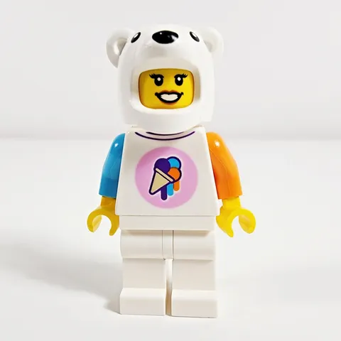 Lego Ice-Cream Shop Vendor Minifigure Polar Bear Suit City 60363 cty1617