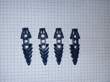 4 Bionicle Lego 50858 in Dark Blue Visorak Foot with 3 pin holes Genuine Lego