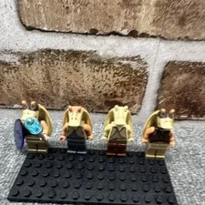 LEGO Gungan Soldier Minifigure Lot Star Wars Theme Episode I 4 Pieces