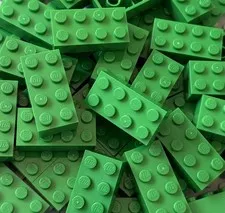 100% Authentic Lego Basic Bricks 2x4 Building Blocks 45 Pieces #3001